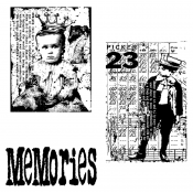 Tim Holtz Cling Mount Stamps - The Boys CMS019