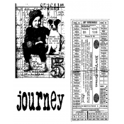 Tim Holtz Cling Mount Stamps - Traveling Friends CMS022