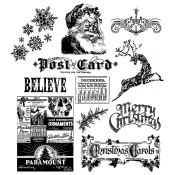 Tim Holtz Cling Mount Stamps - Mini Holidays CMS066