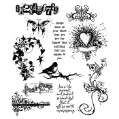 Tim Holtz Cling Mount Stamps - Urban Chic CMS086