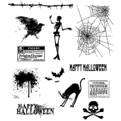 Tim Holtz Cling Mount Stamps - Mini Halloween CMS093