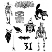 Tim Holtz Cling Mount Stamps - Mini Halloween 2 CMS113