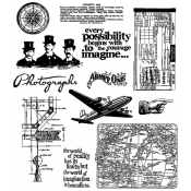Tim Holtz Cling Mount Stamps - Warehouse District CMS124