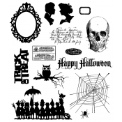 Tim Holtz Cling Mount Stamps - Mini Halloween 3 CMS140