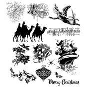 Tim Holtz Cling Mount Stamps - Mini Holidays 4 CMS142