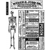 Tim Holtz Cling Mount Stamps - Poisonous CMS171