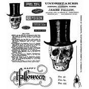 Tim Holtz Cling Mount Stamps - Undertaker CMS240