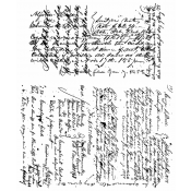 Tim Holtz Cling Mount Stamps - Ledger Script CMS241