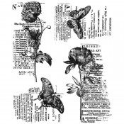 Tim Holtz Cling Mount Stamps: Botanic Collage - CMS447