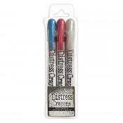 Tim Holtz Distress Pearlescent Crayons: Holiday Set 5 TSCK84389