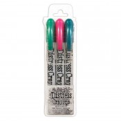 Tim Holtz Distress Pearlescent Crayons: Holiday Set 4 - TSCK81180