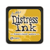 Tim Holtz Mini Distress Ink Pad, Fossilized Amber - TDP46783