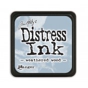 Tim Holtz Mini Distress Ink Pad: Weathered Wood - TDP40286