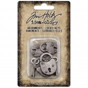 Tim Holtz Idea-ology Adornments: Locks & Keys, Halloween 2022 - TH94162