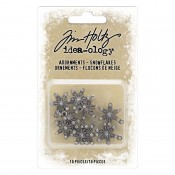 Tim Holtz Idea-ology: ADORNMENTS, SNOWFLAKES CHRISTMAS 2022 available from Stampers Anonymous