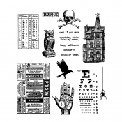 Tim Holtz Cling Mount Stamps - Mini Halloween #5 CMS275