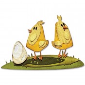 Sizzix Thinlits Die Set: Papercut Chicks, Colorize 665854