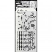 Tim Holtz Mixed-Media Stamps & Stencil Set - THMM145