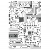 Sizzix Textured Impression Embossing Folder: Circuit 665372