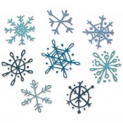 Sizzix Thinlits Die Set: Scribbly Snowflakes - 665582