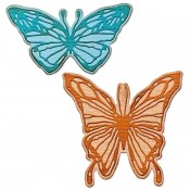 Sizzix Thinlits Die Set: Vault Scribbly Butterfly - 666564