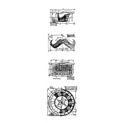 Tim Holtz Blueprint Strip Stamps - Ringmaster THMB010