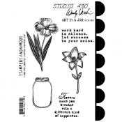Wendy Vecchi Cling Mount Stamps - Art In a Jar SCS149