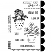 Wendy Vecchi Cling Mount Stamps - A Bunch of Art SCS163