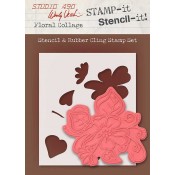 Wendy Vecchi STAMP-it Stencil-it: Floral Collage WVSTST020