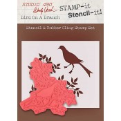 Wendy Vecchi STAMP-it Stencil-it: Bird On A Branch WVSTST023