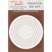 Wendy Vecchi Stencils for Art - Stitching Template Circle Frames WVSFA054