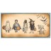 Brett Weldele Cling Mount Stamps - Trick or Treaters BWC013