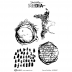 Dina Wakley Cling Mount Stamps: Text and Scribbles MDR58427