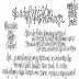 Dylusions Cling Mount Stamps - The Write Words DYR40934
