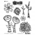 Dylusions Cling Mount Stamps - Everything's Rosy DYR59479