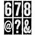 Tim Holtz Cling Mounted Stamps - Big Number Blocks CMS223
