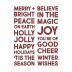 Sizzix Thinlits Die Set: Bold Text, Christmas 666062