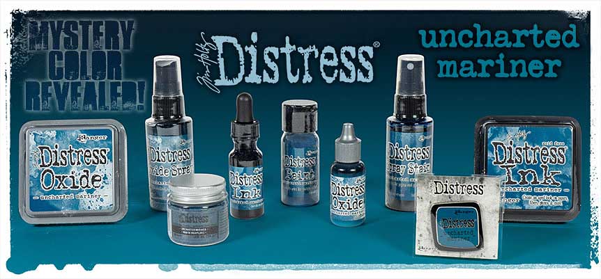 New Distress Color from Tim Holtz: Uncharted Mariner